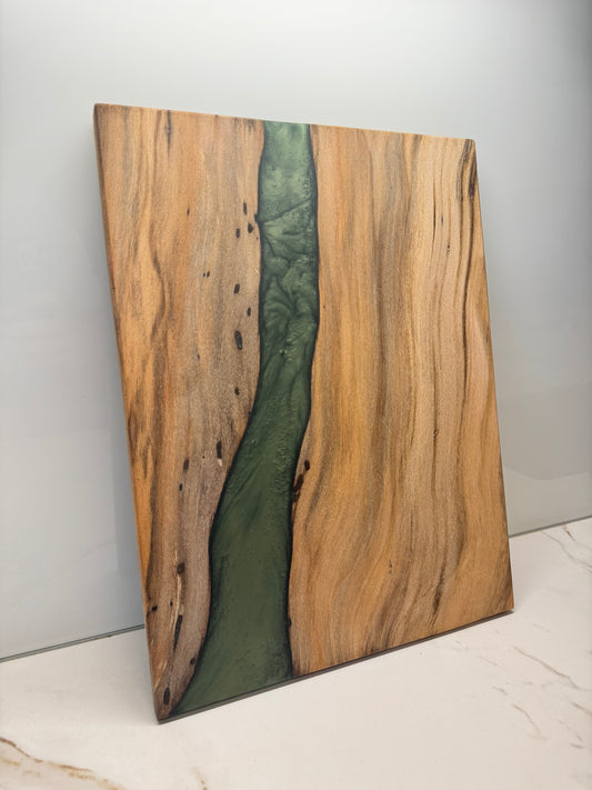 Tagliere in legno di acacia e resina Verdone VRT