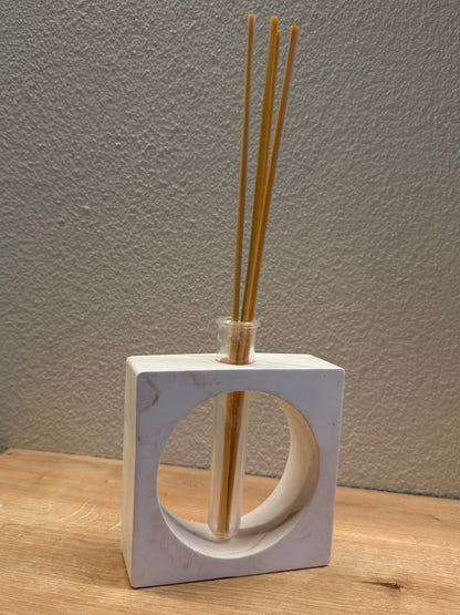 Vasetto decorativo in eco-resina effetto marmo