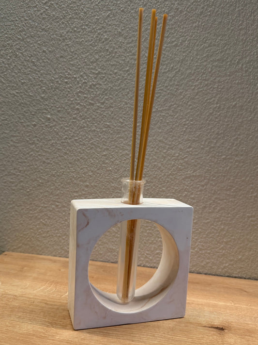 Vasetto decorativo in eco-resina effetto marmo