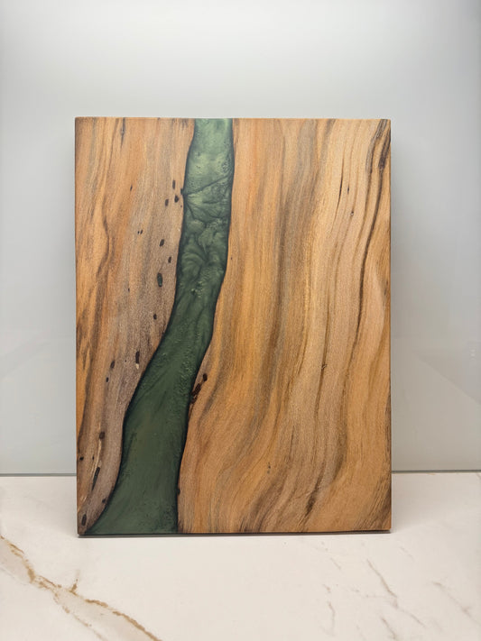 Tagliere in legno di acacia e resina Verdone VRT